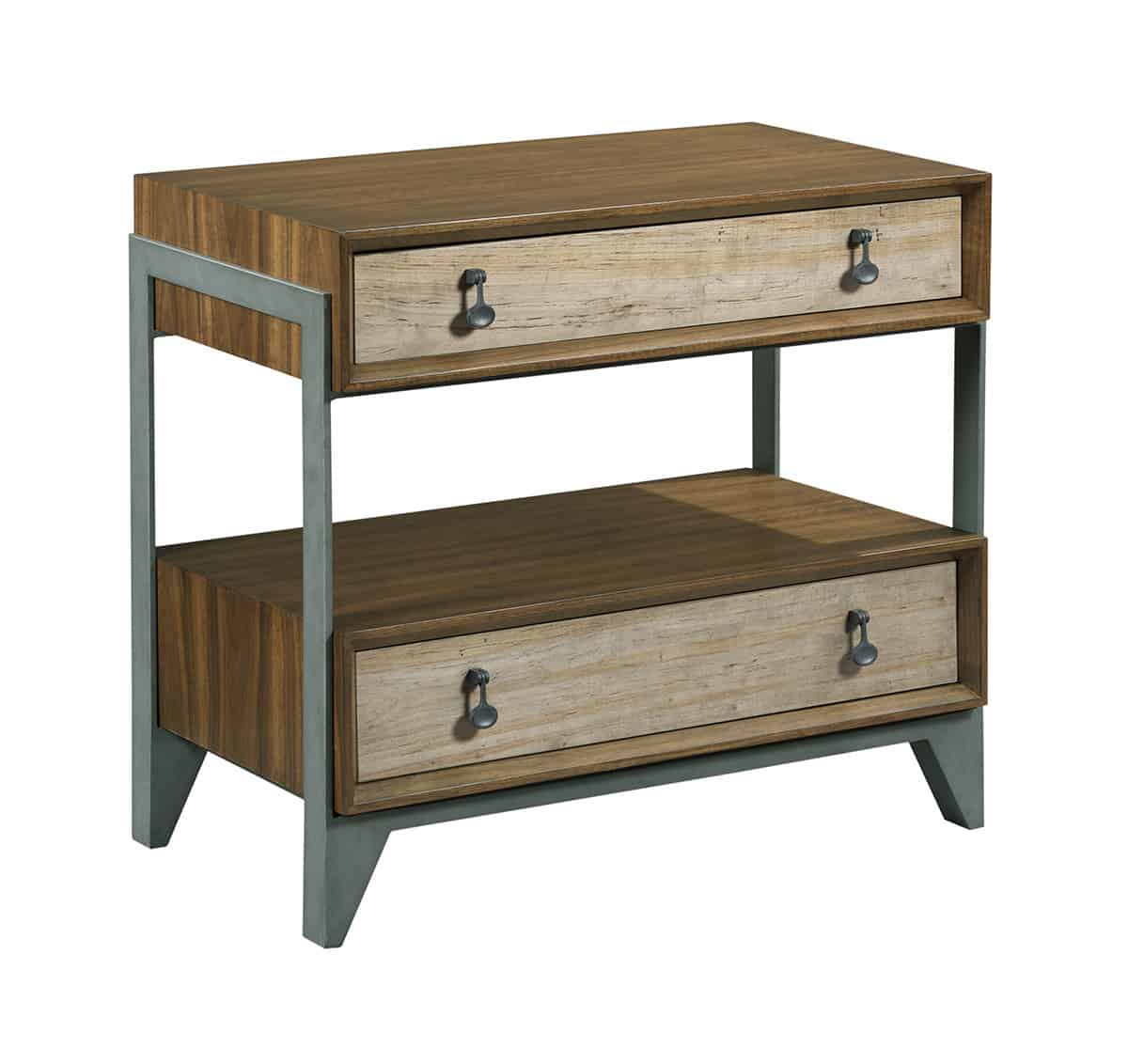 nightstand with two drawers and one shelf in furniture store in Mexico