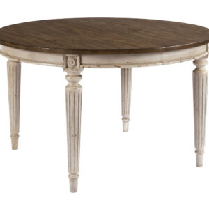 round dining table in furniture store in Mexico