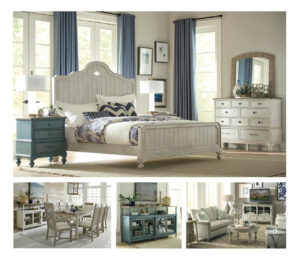 Beautiful yet practical, the Litchfield Furniture package creates the ambiance of casual retreat. 

The collection features an artful mix of furniture inspired by pieces and materials ranging from quaint European villages to soothing seaside cottages. Regardless of locale, Litchfield is all about a lifestyle that appreciates a laid-back state of mind.

The collection features thick oak veneers in a driftwood finish against the soft texture of sun-washed paint. Metal elements along with accents of denim blue and natural, woven cane add to the personality. The variety of surfaces make Litchfield ideal for those seeking a relaxed, comfortable, lifestyle whether it be on the water’s edge or in the midst of an otherwise bustling city.

Key items like the Laurel Panel Bed can lead the style to a more cottage atmosphere while a bed like the Currituck with its natural, woven cane might be the perfect fit in a more coastal setting. Or if a clean, more flexible styling is the theme, then the elegant curve of the Hanover sleigh makes an excellent choice. Whatever the mood of the room, Litchfield is truly a classic for those looking to make their home a retreat.