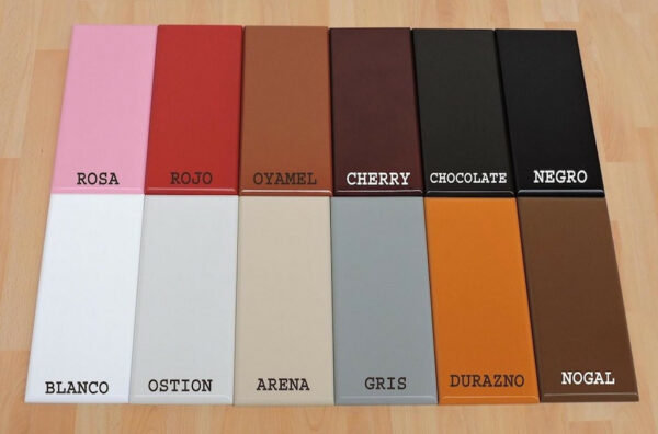Colors: white, oyster, sand, gray, peach, walnut, pink, red, oatmeal, cherry, chocolate, black