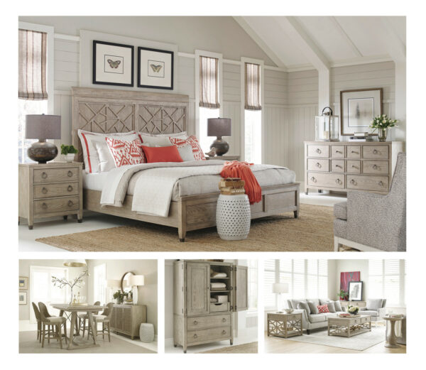 Our Vista Furniture package is a collection that can transform a home’s décor into a daily retreat. From the soft gray tones of the finish to the natural character of its oak wood grain, each piece carries  the home into a relaxed state of mind. 

Vista takes its inspiration from the colors, textures, and lines of the spaces we find most relaxing. Its design is infused with an airy persona that subtly speaks volumes. 

The resulting style is an eclectic transitional look that blends well with a variety of architecture ranging from contemporary craftsman to new traditional.
